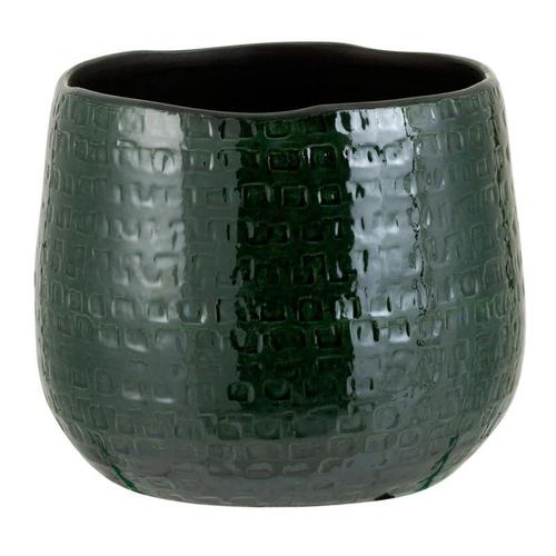 Paris Prix - Cache-Pot Design "Ceramika" 18cm Vert