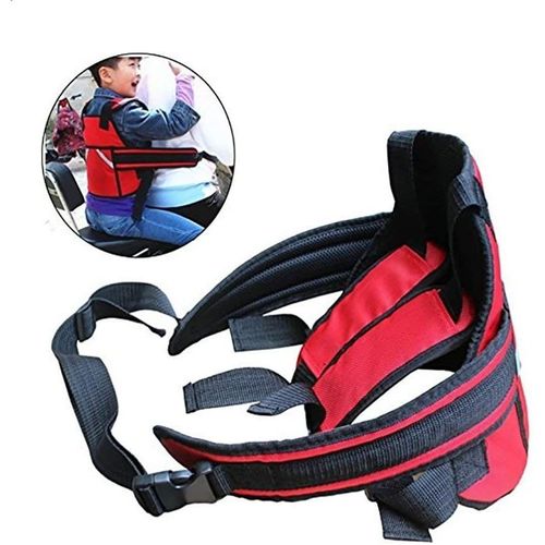 Enfants Ceintures De Sécurité Ceinture De Sécurité Moto Harnais De Style Bébé Résistance Aux Chutes(Rouge)