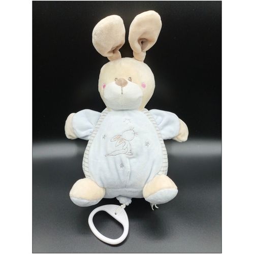 Doudou Peluche Lapin Musical Bleu Étoiles- Simba