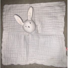 Doudou Lapin Rose Pâle Dpam Lange Coton Petit Mouchoir Du Pareil Au Même 