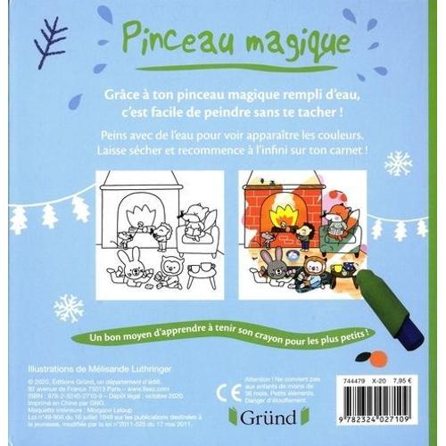 Pinceau magique : C'est l'hiver ! – Livre Coloriage magique à l'eau avec un  pinceau – À partir de 3 ans!, Mélisande Luthringer