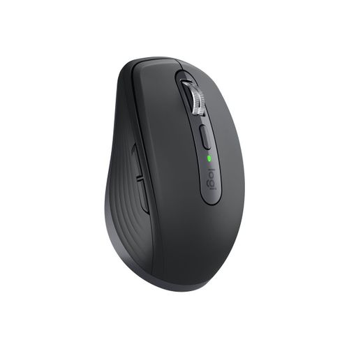 Logitech MX Anywhere 3 - Souris - laser - 6 boutons - sans fil - Bluetooth, 2.4 GHz - récepteur sans fil USB - graphite