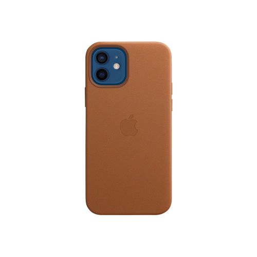 Apple - Coque De Protection Pour Téléphone Portable - Avec Magsafe - Cuir - Marron Selle - Pour Iphone 12, 12 Pro