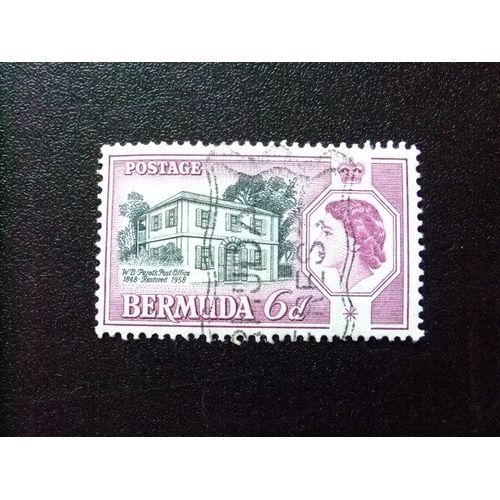 50 Bermudes 1958 / Série Courante Elizabeth Ii Et Poste / Yvert 156 Fu