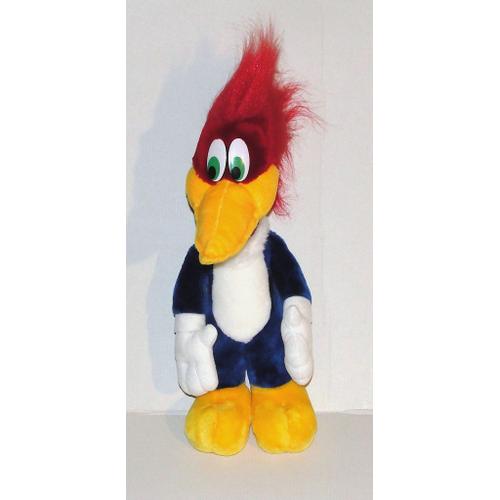 Peluche Woody Woodpecker Portaventura - Doudou Woody Woodpecker Le Pic Vert 36 Cm