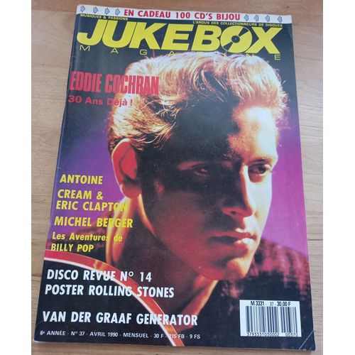 Jukebox Magazine N°37 Eddie Cochran Magazine Avril 1990