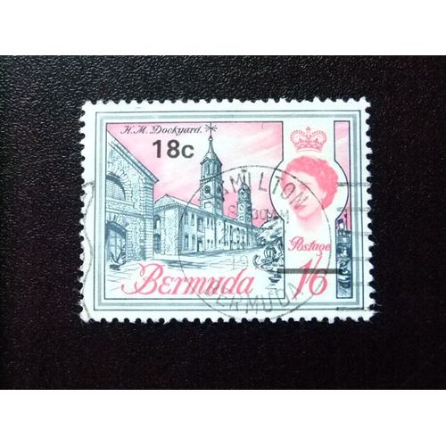 50 Bermudes 1970 / Queen Eblizaeth Ii (Surchagés Monnaie Décimale) / Yvert 236 Fu