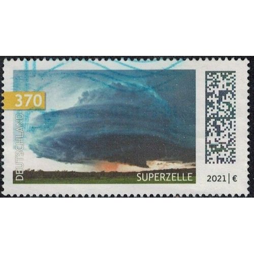 Allemagne 2021 Oblitéré Used Superzelle Orage Supercellulaire Y&t De 3392 Su