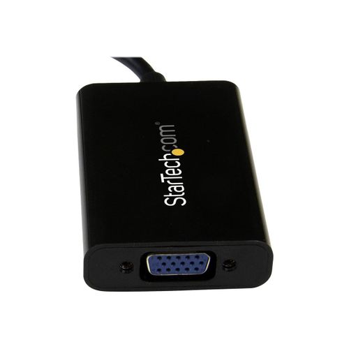StarTech.com Adaptateur vidéo Mini DisplayPort vers VGA avec audio - Convertisseur Mini DP vers HD15 - M/F - 1920x1200 / 1080p - Noir - Convertisseur vidéo - DisplayPort - VGA - noir