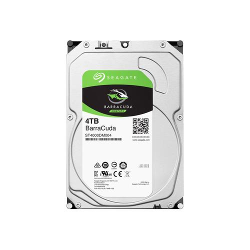 Seagate Barracuda ST4000DM004 - Disque dur - 4 To - interne - 3.5" - SATA 6Gb/s - 5400 tours/min - mémoire tampon : 256 Mo