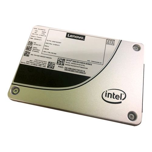 Intel S4610 Mainstream - SSD - chiffré - 960 Go - échangeable à chaud - 2.5" - SATA 6Gb/s - AES 256 bits - pour ThinkAgile HX33XX Certified Node; MX3330-F Appliance; MX3331-F Certified Node