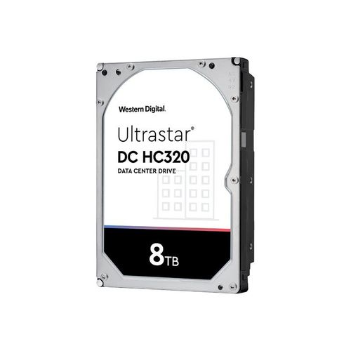 WD Ultrastar DC HC320 HUS728T8TALE6L1 - Disque dur - chiffré - 8 To - interne - 3.5" - SATA 6Gb/s - 7200 tours/min - mémoire tampon : 256 Mo - Self-Encrypting Drive (SED), TCG Enterprise SSC
