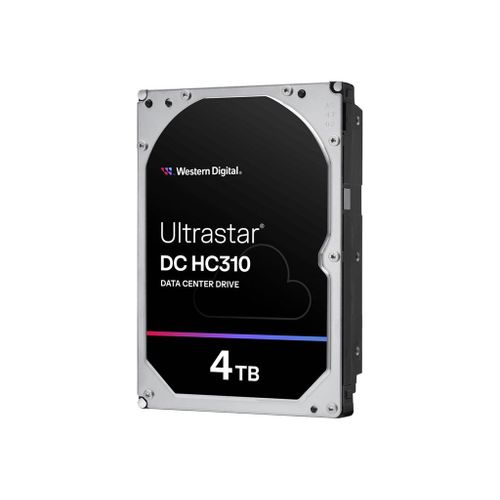 WD Ultrastar DC HC310 HUS726T4TALE6L4 - Disque dur - 4 To - interne - 3.5" - SATA 6Gb/s - 7200 tours/min - mémoire tampon : 256 Mo