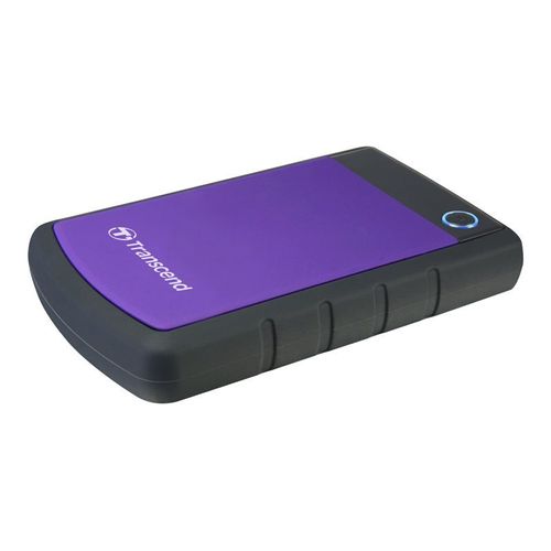 Transcend StoreJet 25H3P - Disque dur - 1 To - externe (portable) - 2.5" - USB 3.0 - 5400 tours/min - mémoire tampon : 8 Mo - violet brillant