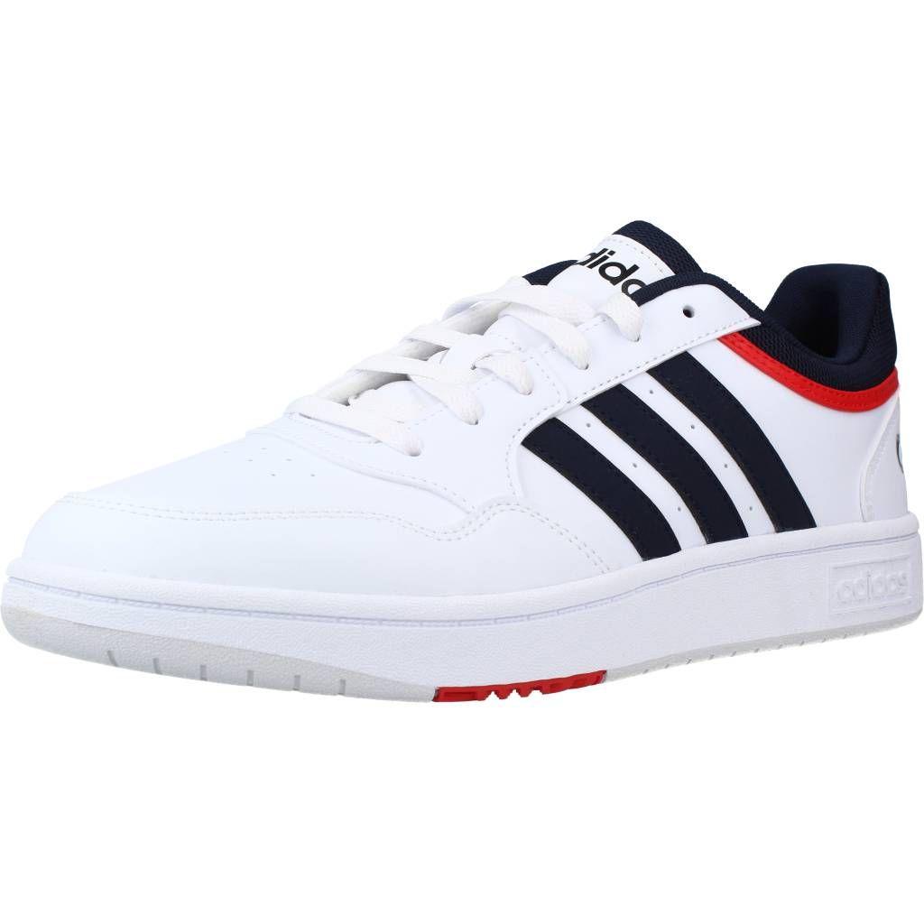 Baskets basses hoops 3.0 cf blanc garçon - Adidas