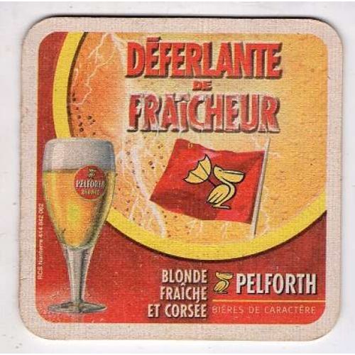 Sous Bock De Biere Pelforth Deferlante De Fraicheur