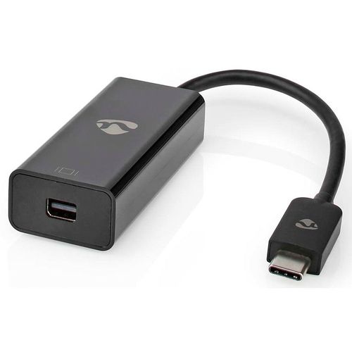 Nedis CCGB64453BK02 adaptateur USB 3.2 USB-C mâle - mini DisplayPort femelle 0,2 m