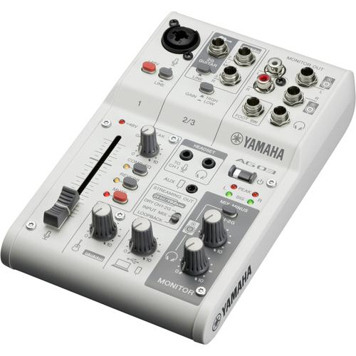 Yamaha AG03MK2W table de mixage live streaming