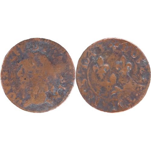 France - 1643 - Louis Xiii - Double Tournois - 21-102