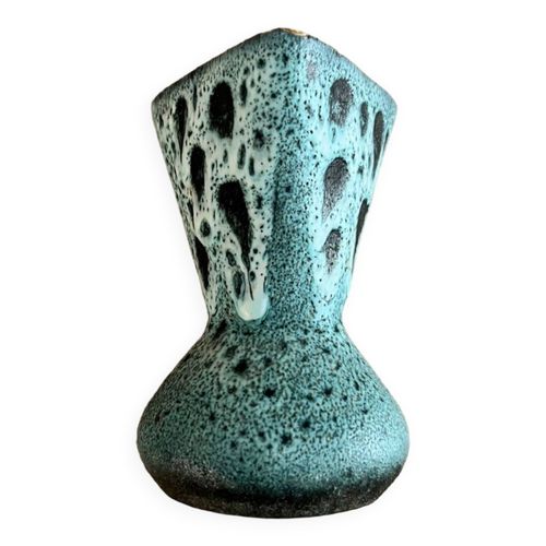 Vase Vallauris Fat Lava bleu bleu