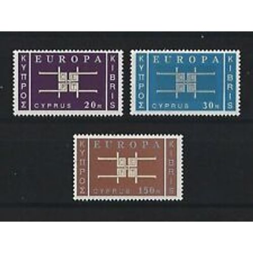 Chypre Europa Cept 1963 Neufs** Luxe