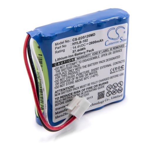 vhbw Batterie remplacement pour Edan HYLB-102 pour appareil médical (2600mAh, 14,4V, Li-ion)