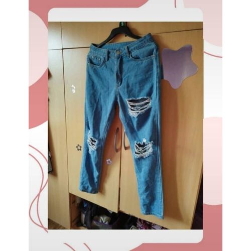Jeans Bleu Déchiré Shein Taille S/36
