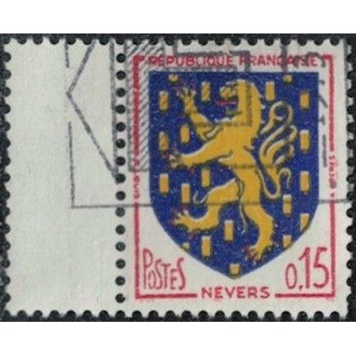 France 1962 Oblitéré Used Armoiries De Nevers Y&t Fr 1354 Su