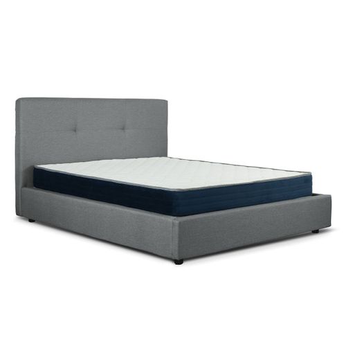 Lit Coffre 180 X 200 Cm En Tissu Gris Sogno