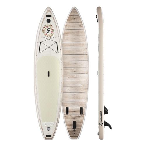 Stand Up Paddle Sup - Capital Sports Kipu Allrounder 365 Cruiser - Planche De Paddle Gonflable - Beige