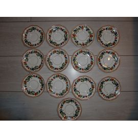 Lot De 13 Petites Assiettes À Goûter En Porcelaine Fine De Limoges Des Années 50'