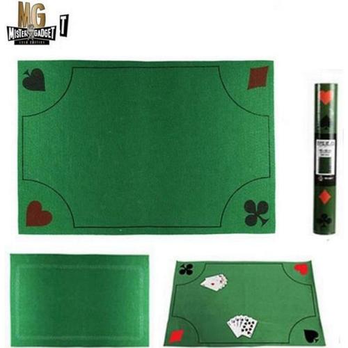 1 tapis de jeux epais 40 x 60 cm carte poker belote guinche luxe