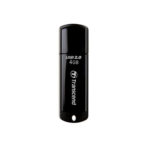 Transcend JetFlash 350 - Clé USB - 4 Go - USB 2.0 - noir