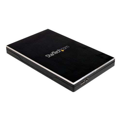 StarTech.com Boîtier USB 3.0 pour disque dur SATA de 2,5 pouces - Boîtier externe HDD / SSD 2,5" - Aluminium - Noir - Boitier externe - 2.5" - SATA 3Gb/s - USB 3.0 - noir