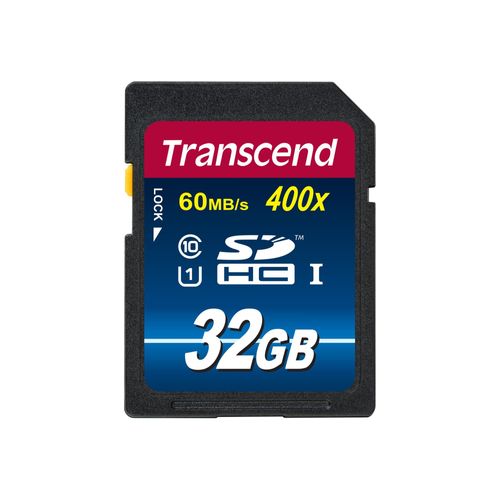 Transcend SDHC Class 10 UHS-I (Premium) - Carte mémoire flash - 32 Go - UHS Class 1 / Class10 - SDHC UHS-I