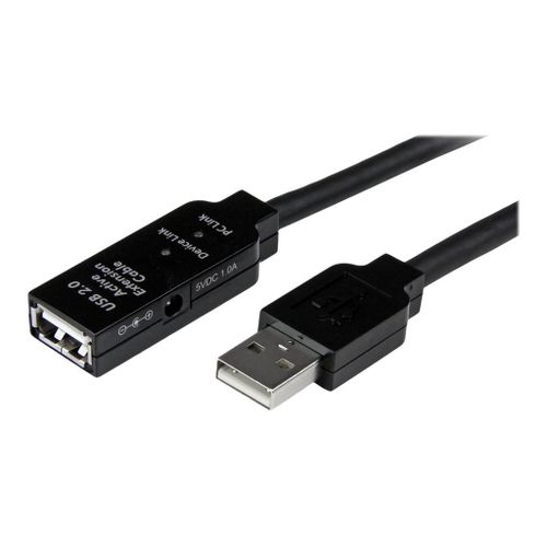 StarTech.com Câble Répéteur USB 15 m - Rallonge USB Actif - Câble d'Extension USB -  1x USB A Mâle - 1x USB A Femelle - Rallonge de câble USB - USB (F) pour USB (M) - USB 2.0 - 15 m - actif -...
