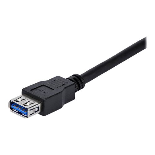 StarTech.com Câble d'extension USB 3.0 A vers A de 1 m - Rallonge USB A SuperSpeed en noir - M/F - Rallonge de câble USB - USB type A (M) pour USB type A (F) - USB 3.0 - 1 m - noir - pour P/N:...