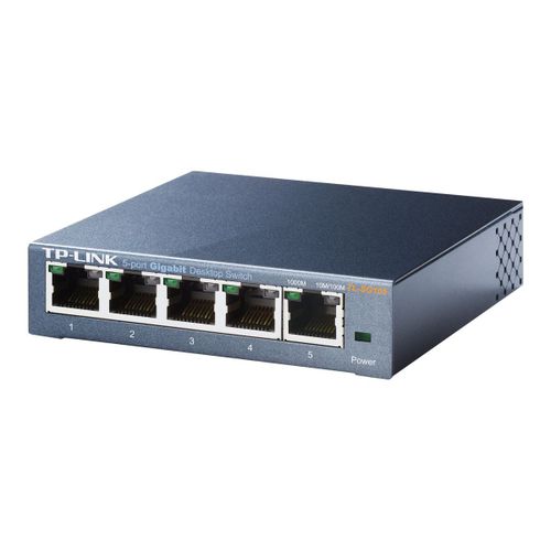 TP-Link Commutateur Gigabit métallique à 5 ports TL-SG105 - Commutateur - non géré - 5 x 10/100/1000 - de bureau
