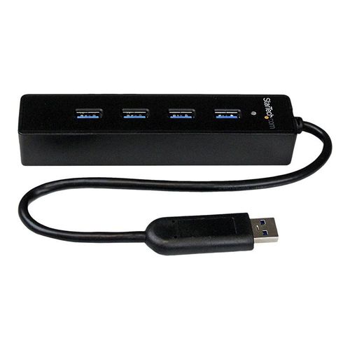 StarTech.com Hub USB 3.0 4 ports - Hub USB3 Externe Portable avec câble intégré - Concentrateur USB 3.0 - 4x USB A (F) 1x USB A (M) - Concentrateur (hub) - 4 x SuperSpeed USB 3.0 - de bureau -...