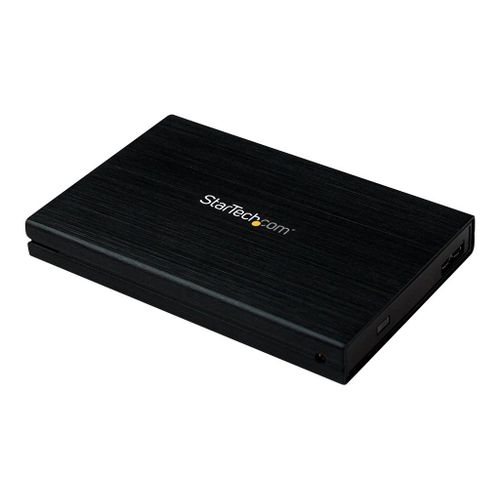 StarTech.com Boîtier USB 3.0 externe pour disque dur de 2,5" SATA III - Boîtier HDD / SSD de 2,5 pouces avec support UASP - Aluminium - Boitier externe - 2.5" - SATA 6Gb/s - USB 3.0 - noir - pour...
