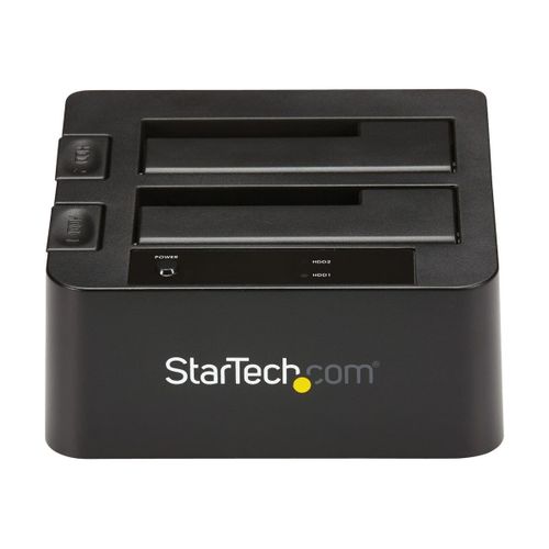 StarTech.com Dock pour Disques Durs 2 Baies, USB 3.1 à 2,5/3,5" SATA III - Contrôleur de stockage - 2.5", 3.5" - USB 3.1 (Gen 2) - noir