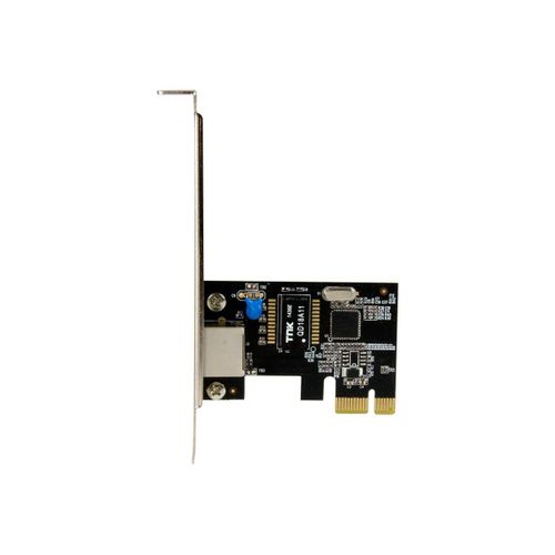 StarTech.com Carte réseau PCI Express à 1 port Gigabit Ethernet avec chipset Intel I210-AT - Adaptateur NIC PCIe GbE - Adaptateur réseau - PCIe profil bas - 1GbE - 1000Base-T - noir