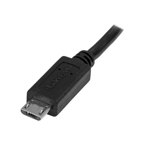 StarTech.com Câble d'extension Micro USB de 50 cm - Rallonge USB Micro B vers Micro B - Prolongateur Micro USB - M/F - Noir - Rallonge de câble USB - Micro-USB de type B (M) pour Micro-USB de...