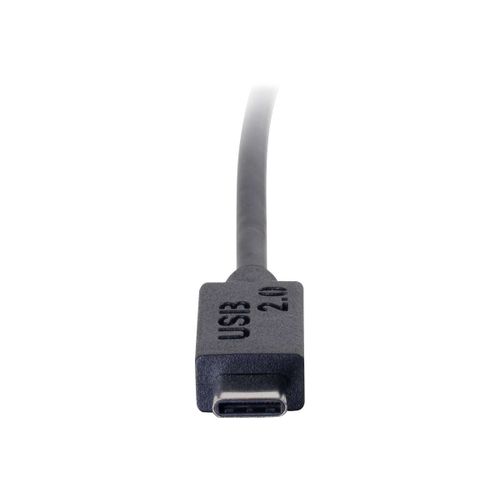 C2G 1m USB 2.0 USB Type C to USB Mini B Cable M/M - USB C Cable Black - Câble USB - mini USB type B (M) pour 24 pin USB-C (M) - USB 2.0 - 1 m - noir