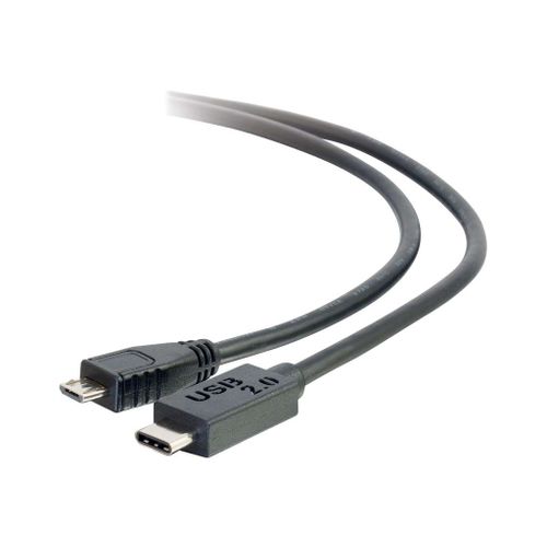 C2G 3m USB 2.0 USB Type C to USB Mini B Cable M/M - USB C Cable Black - Câble USB - mini USB type B (M) pour 24 pin USB-C (M) - USB 2.0 - 3 m - noir