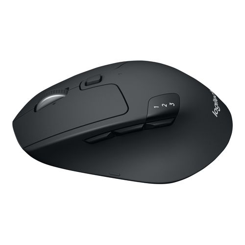 Logitech M720 Triathlon - Souris - pour droitiers - optique - 7 boutons - sans fil - Bluetooth, 2.4 GHz - récepteur sans fil USB