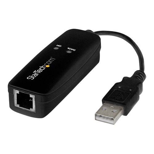 StarTech.com Modem fax USB 2.0, matériel externe 56K Dial Up V.92 Modem/Dongle/Adaptateur, Modem fax ordinateur/ordinateur portable, Prise USB vers téléphone, Modem de données USB, Fax...