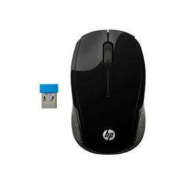 HP 200 - Souris - droitiers et gauchers - optique - sans fil - 2.4 GHz - récepteur sans fil USB