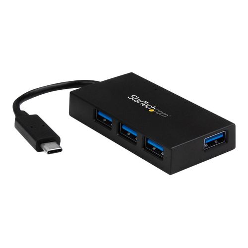 StarTech.com Hub USB 3.0 4 ports - USB-C vers 4x USB-A avec alimentation - Concentrateur (hub) - 4 x SuperSpeed USB 3.0 - de bureau