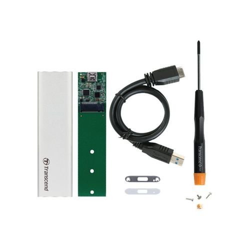 Transcend TS-CM80S - Boitier externe - M.2 - SATA 6Gb/s - USB 3.1